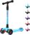 Allek Kick Scooter B02, Lean ‘N Glide Scooter with Extra Wide PU Light-Up Wheels and 4 Adjustable Heights for Children from 3-12yrs (Aqua Blue)