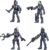 STAR WARS Mission Fleet Clone Commando Clash 2.5-Inch-Scale Action Figure 4-Pack with Multiple Accessories, Toys for Kids Ages 4 and Up