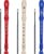 MUSCELL Recorder Instrument,8 Holes German Soprano Recorder Musical Instruments for Kids/Adults,3 packs(Natural,Blue,Red)