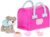 Pucci Pups – Collectible Puppy Set – 6 Toy Dogs Including Poodle – Carrier Purse – Food Bowls & Accessories – Toys for Kids 3+