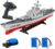 Remote Control Ship RC Warship Aircraft Carrier Battleship Destroyership add Watch Controller w/ 2-Battery 2-Controllers Omni Multifunctional 4 Channels ON Lake Pool Pond