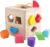 Shape Sorter Toy My First Wooden 12 Building Blocks Geometry Learning Matching Sorting Gifts Didactic Classic Toys for Toddlers Baby Kids 2 3 Years Old