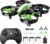 Holy Stone Mini Drone for Kids and Beginners, Indoor Outdoor Quadcopter Plane for Boys Girls with Auto Hover, 3D Flips, 3 Batteries, Headless Mode, Great Gift Toy for Boys and Girls, Green