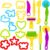 Playdough Tools 20 PCS Play Dough Tools Set for Kids, Various Shape Playdough Cutters and Rollers, Random Color