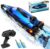 OSWIN RC Boat – HJ808 with 2 Rechargeable Battery, 22+ MPH Fast Remote Control Boat for Pool & Lake, RC Speed Boat 2.4Ghz Race Boats for Adults & Kid, Outdoor Water Toys(Blue)