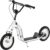 Aosom Youth Scooter Front and Rear Caliper Dual Brakes 12-Inch Inflatable Front Wheel Ride On Toy for Age 5+