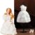 Handmade Chic Pink Wedding Dress for 11.5 Inch Doll Clothes – Sequined Party Dresses, Evening Gowns – Fashion Doll Outfits Accessories (Doll Not Included)(White Gown 01)