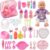 SOTOGO 34 Pieces Baby Doll Care Set Doll Feeding and Changing Accessories Set Baby Doll Accessories in Bag, Without Doll