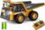 RC Dump Truck Toy, 9-Channel Remote Control Toy with Metal Bed & Light, Rechargeable Battery, Kids Construction Vehicle Truck Toys for 3+ Boys, Perfect 2024 Kid Birthday Gift for Ages 3-12+