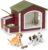 Terra by Battat – 5 Pcs Dog House Playset –Toy Dog Figurines for Kids 3-Years-Old and Up