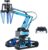 Top Race 15 Channels 2.4G Remote Control Robot Arm | DIY 151 pcs Electronic RC Toys Educational | Alloy Metal Mechanical Robotic Arm Building Kit | Take Apart STEM Hobby Gift Toy for Kids 8+ & Adults