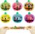 6 Pcs Pumpkin Stress Ball Toys, Halloween Squishy Squeeze Balls Fidget Toys for Kids Boys Girls, Stress Relief Sensory Toys, Halloween Trick or Treat Goodie Bag Fillers, Party Favors Gifts