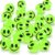 ArtCreativity Glow in The Dark Smile Face Bouncy Balls – Bulk Pack of 36, 1 Inch High Bounce Balls for Kids, Christmas Party Favors, Goodie Bag Stuffers for Boys and Girls