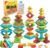 Montessori Toddler Toys for Ages 2-4, 60 PCS Stacking Building Toys Blocks Kids Sensory Toys for Toddlers 1-3 3-5, Preschool Learning Activities Stem Educational Pyramid Gifts for Boys Girls