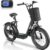 Caroma Peak 819W Electric Scooter Adults, 500Wh Battery up to 30 Miles&20MPH, 20″ Fat Tire Commuting Off-Road E Scooter with Basket&Adjustable Seat, Foldable Scooter for Adults w/Shock Absorbing