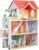 Red Roof Wooden Dollhouse with 19 Pcs Furniture for Girls, 2.6 feet High with Elevator, Doorbell, Light, Large Dream House Playset Toy for Kids Girls 3-7+, 31.5″ x 25″ x 12.2″