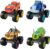 Fisher-Price Blaze and The Monster Machines Diecast Toys, Racers 4 Pack of Push-Along Metal Vehicles for Pretend Play Preschool Kids Ages 3+ Years (Amazon Exclusive)