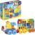 MEGA BLOKS First Builders Toddler Building Blocks Toy Set, ABC Musical Train with 50 Pieces, Music and Sounds, Ages 1+ Years