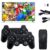 Wireless Retro Handheld Game Console, Retro Game Console, Built-in 20,000+ Plug-and-Play Retro Video Games, Equipped with 9 classic simulators, 4K HD HDMI Output and Dual 2.4G Wireless Controller