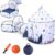 Kids Play Tent with Ball Pit, Tents with Crawl Tunnel for Kids Toddlers, Baby Spacemen Playhouse Toys, 3 in 1 Indoor & Outdoor Play Toy House, Gift for 3 4 5 6 7 8 Year Old Boys Girls (Spacemen)