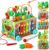 JAUNTY Toddler Wooden Montessori Toy for 1 2 3 Year Old Toys, Educational Stem Toy for Baby Boys Girls 18 Months+, Preschool Learning Fine Motor Skill First 1st Birthday Gifts for Kids Girl Boy 1-3