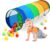 Kids Play Tunnel for Toddlers, Baby Tunnel Pop Up Tunnels for Kids to Crawl Through Collapsible Toddler Tunnel Tent Breathable Mesh Tube Pet Crawl Indoor Outdoor Toy