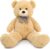 MaoGoLan Giant Big Teddy Bear 4 Feet 47 inch Life Size Tan Plush Bear Brown Stuffed Animal for Children Boyfriend