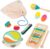 B. toys- Make a Melody- 9pc Wooden Musical Instruments – Xylophone, Tambourine, Harmonica – Drawstring Storage Bag – 2 Years +