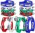 EASTROCK 12 PCS Plastic Percussion Tambourine with 4 Bells Tambourine Musical Rhythm Instrument Hand Percussion Tambourine Colored Noise Makers Tambourine for Kids a Good Gift for Children