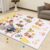 Baby Play Mat,50″ x 50″ Baby Playmat for Playpen,Foldable Double-Sided Pattern Play Mat for Infants,Anti-Slip Baby Crawling Play Mat for Indoor and Outdoor