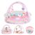 4-in-1 Baby Gym & Play Mat,Baby Girl Play Mat Activity Gym, Pink Donut Tummy Time Mat for Babies and Toddlers, Infant Activity Center for Newborn to Develop Motor Cognition