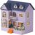 Flever Dollhouse Miniature DIY House Kit Creative Room with Furniture for Romantic Valentine’s Gift (Happy House)