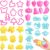 40 Pieces Play Dough Tools and Cutters Play Dough Set Accessories Various Plastic Colorful Molds and Shapes, Party Pack Playset for Air Dry Clay and Dough