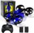 2 In 1 Mini Drones for Kids Remote Control Drone with Land Mode or Fly Mode, LED Lights,Auto Hovering, 3D Flip,Headless Mode and 3 Batteries,Toys Gifts for Boys Girls (Blue)