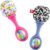 Fisher-Price Newborn Toys Rattle ‘n Rock Maracas, 2 Soft Musical Instruments for Developmental Play Babies Ages 3+ Months, Pink & Purple