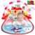 Best Baby Play Mat Baby Gym Play Piano Tummy Time Activity Mat, 5 Infant Sensory Baby Toys, Music and Lights Boy & Girl Gifts for Newborn Baby 0 to 3 6 9 12 Months (Red)