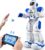 Remote Control Robot for Kids Intelligent Programmable Robot with Infrared Controller,Dancing,Singing, Moonwalking and LED Eyes,Gesture Sensing Toys Kit for Childrens Entertainmen (Blue)