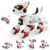 Robot Dog Toys for Kids Remote Control Interactive Robotic Pet Smart Programmable Puppy Electric Intelligent Robo Perro with Voice Control RC Stunt Music Imitation Animals Toy Girls Boys Gift