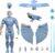 Super7 ULTIMATES! SilverHawks Quicksilver – 7″ SilverHawks Action Figure with Accessories Classic Cartoon Collectibles and Retro Toys