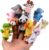 Acekid 10pcs Soft Plush Animal Finger Puppets Set Baby Story Time Velvet Animal Style for Toddlers