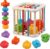 Baby Sensory Shape Sorter Blocks Toy, Activity Cube Bins, Montessori Educational Learning Fine Motor Skills Toys for Babies Toddlers 6 12 18 Months Age 1 2 3 One Two Year Old Boys Girls Gifts