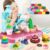 Play Dough Sets for Kids Ages 4-8, 3 In1 Playdough Ice Cream 72 Pcs Toddlers’ Play Kitchen Set Play Clay Dough for Creations Making Noodle/Ice Cream/Cooking/Play Food (24 Pcs Dough Includes