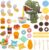 Play Dough Sets for Kids 3-8, Dinosaur Noodle Maker Toy, Playdoh Set with Dinosaur Modle Eggs, Kitchen Toy Playdough Clay for Making Noodle Cookies, Gift for 3 4 5 6 7 8 Year Old Girls Boys-47 PCS