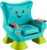 Fisher-Price Toddler Learning Toy Laugh & Learn Smart Stages Chair with Music Lights & Activities for Infants Ages 1+ Years, Teal