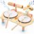 oathx Kids Drum Set All in One Montessori Musical Instruments Set Toddler Toys Natural Wooden Music Kit Baby Sensory Toys Months Birthday Gifts for Girls Boys