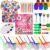 J MARK Toddler Painting Set – 43 Piece Complete Toddler Paint Set, Spill Proof Paint Cups, Washable Paint for Toddlers, Painting Tools, Smock, Brushes and More