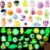 24pcs Halloween Squishy Toys Glow in The Dark Mochi Squishy Stress Toys for Kids Teens Adults Halloween Party Favors Trick or Treat Goodie Bag Toys Classroom Prizes Gifts for Kids