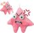 Grumpy Starfish,Pink Kicking Starfish Plush Pendant, Funny Spoofing Toy for Backpacks, Interactive Doll Ornament,Cute Schoolbag Pendant, Keychain, Suitable for Christmas, Halloween, Birthday Gifts…