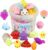 KINGYAO Squishies Squishy Toy 24pcs Party Favors for Kids Mochi Squishy Toy moji Kids Mini Kawaii squishies Mochi Stress Reliever Anxiety Toys Easter Basket Stuffers fillers with Storage Box