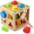 Coogam Wooden Montessori Toys for Toddlers, Shape Sorting Cube Whack Mole Fine Motor Skills Game for Year Old 18 Month+ Baby Boys Girls Gift